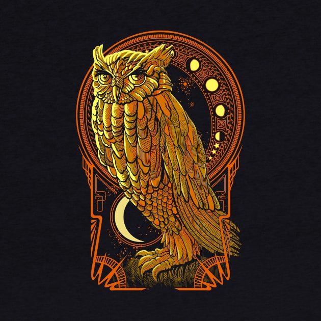 Owl Nouveau by qetza